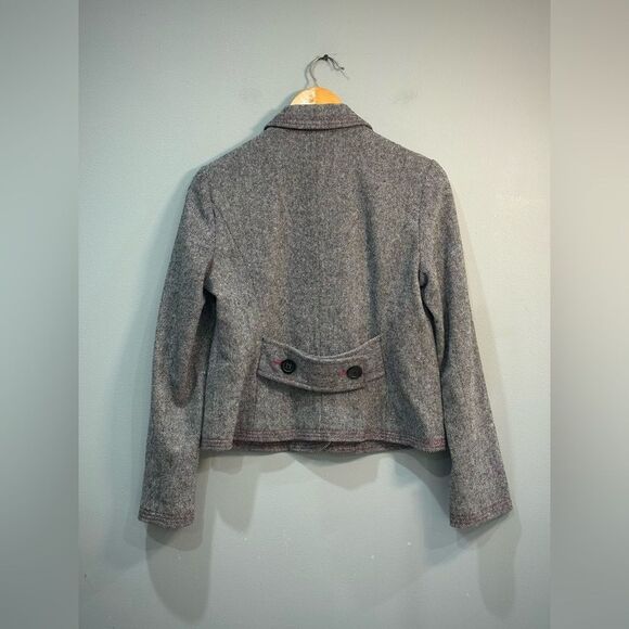 Gray/Pink GAP Factory Wool Blend Blazer Size 8 EUC - Picture 5 of 6